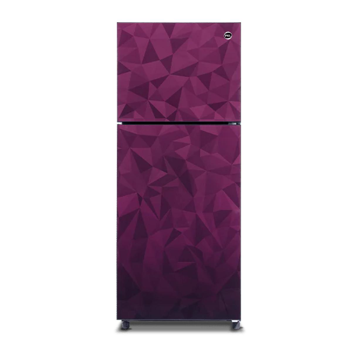 PEL PRCGD 21950 Glass Door Curved - Capacity 410Liters Refrigerator Color Purple.