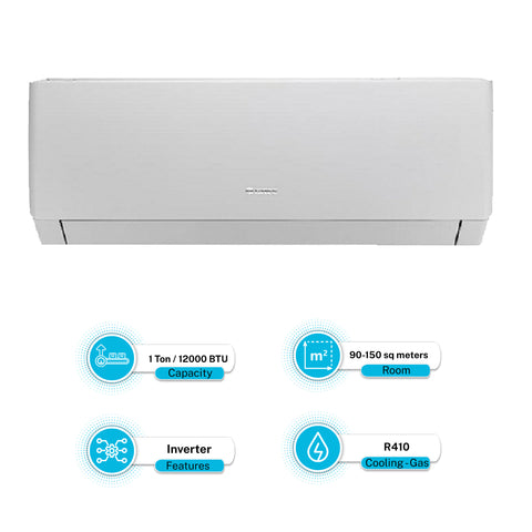 Gree - GS-12PITH11 Heat & Cool 1 Ton Inverter Air Conditioner.