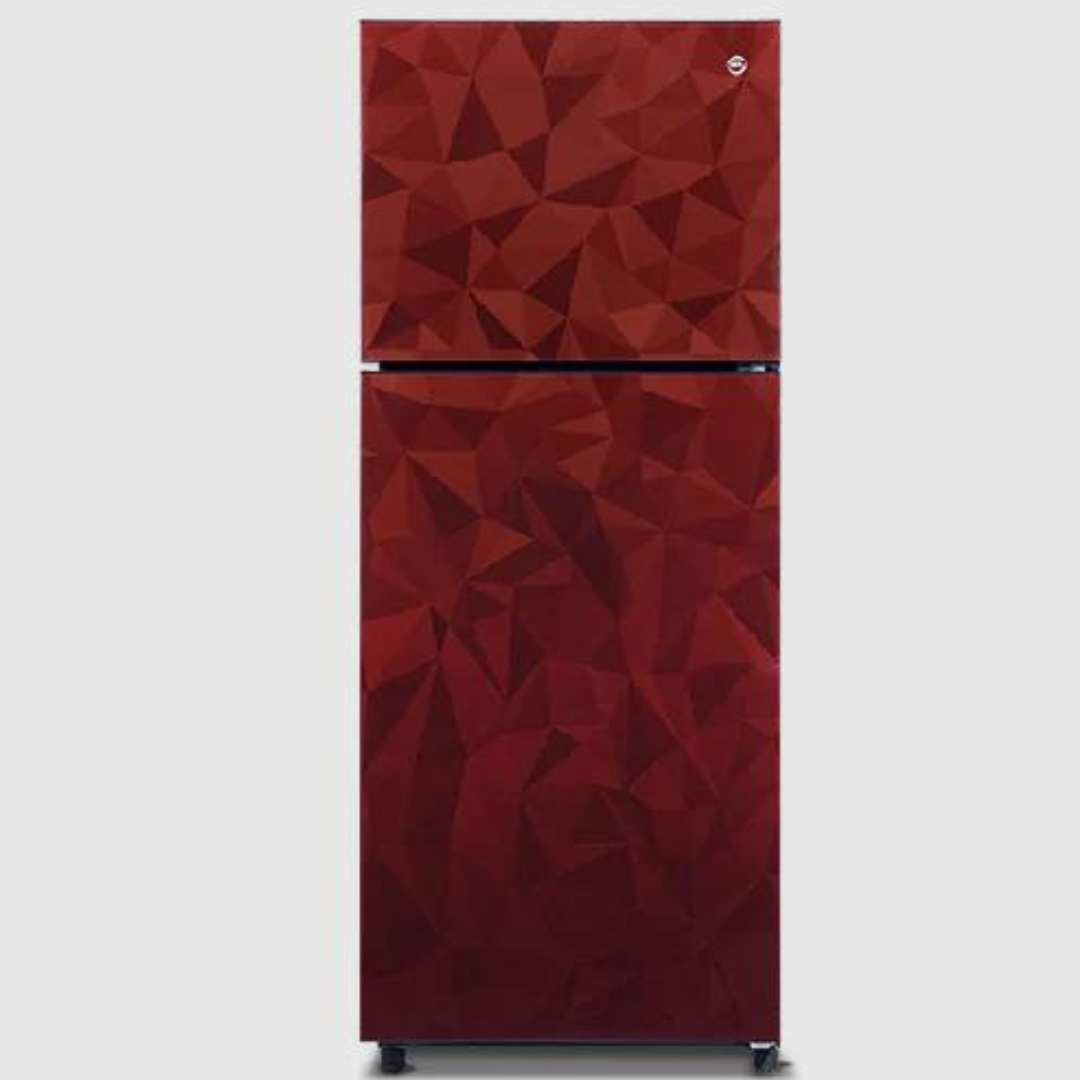 PEL PRGD-2350 Glass Door Refrigerator Color Red.