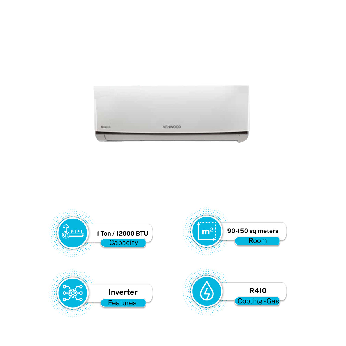 Kenwood KES-1246S 1Ton E-Supreme DC Inverter Air Conditioner H&C