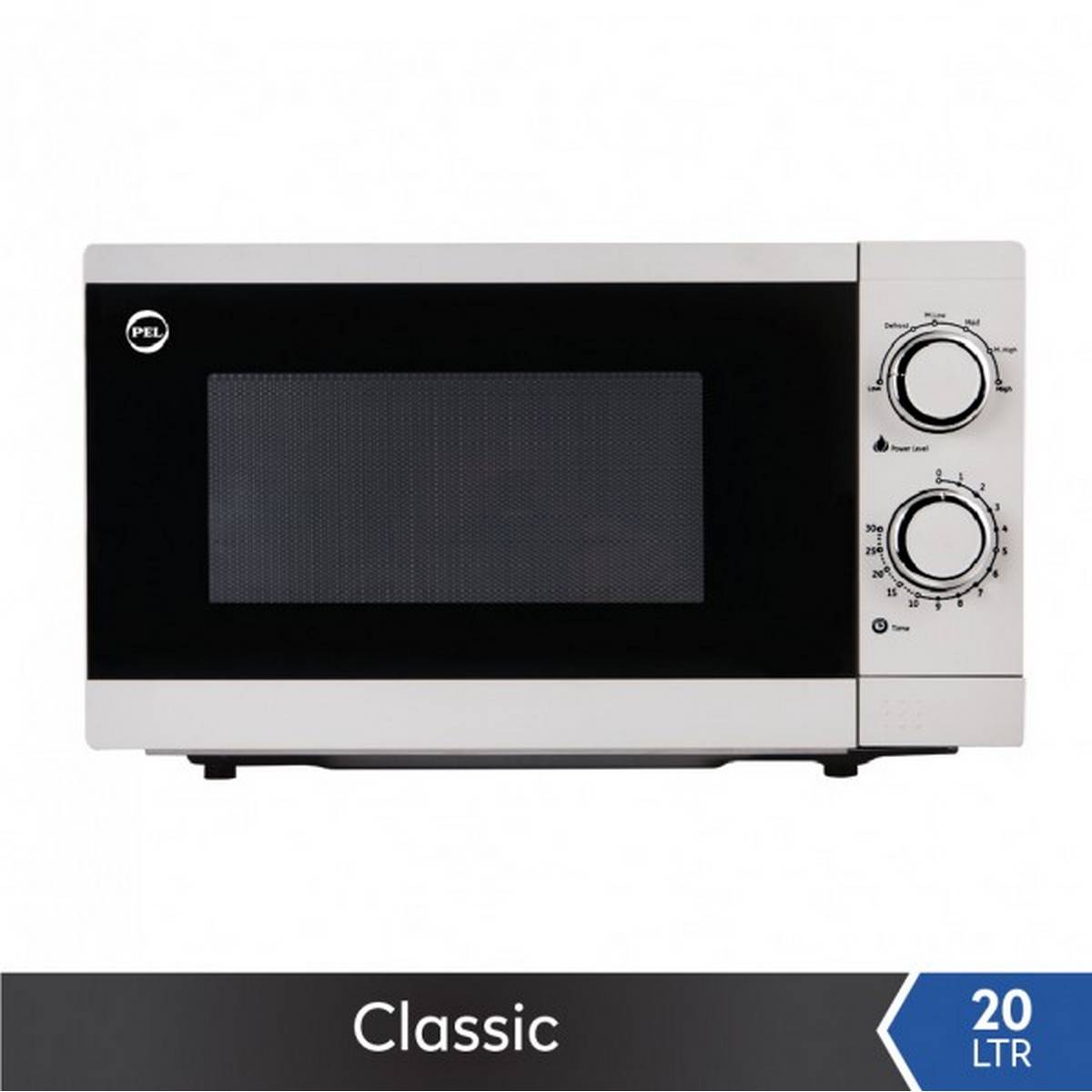 Pel Microwave Oven Classic Plus 20 Litres PMO-20 - White.