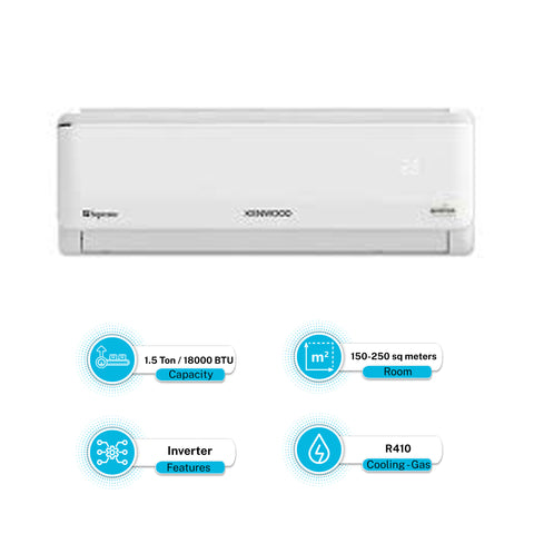 Kenwood 1.5 Ton DC Inverter with up to 60% Saving Split Heat & Cool.